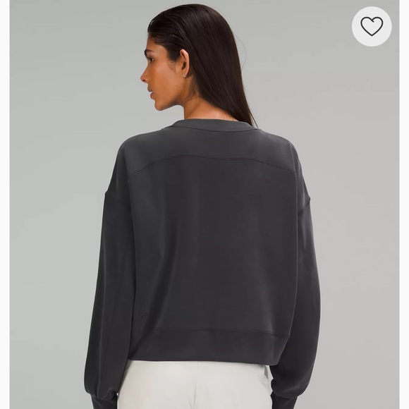 Lululemon Perfectly Oversized Cropped Crew *Softstreme* - Picture 2 of 6